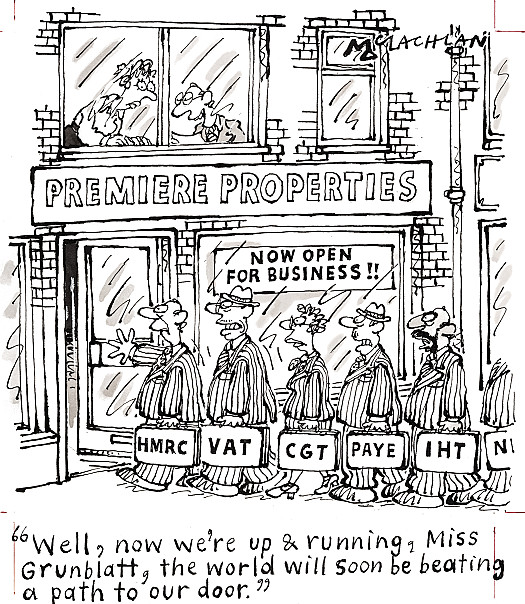 Well, now we're up &amp; running, Miss Grunblatt, the world will soon be beating a path to our door