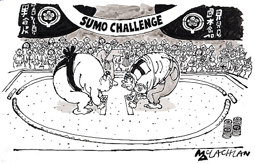 England Fan Sumo Challenge