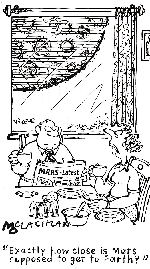 Exactly how close is Mars supposed to get to Earth?