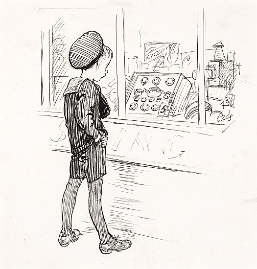 Set of Tea-things in the Toy-shop window