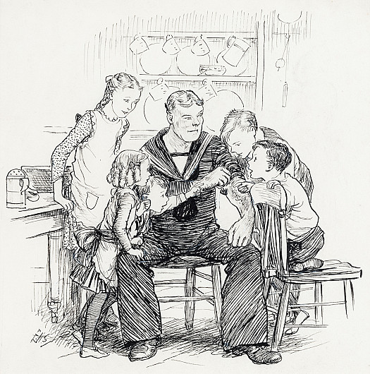 Exhibited His Tattooed Arms