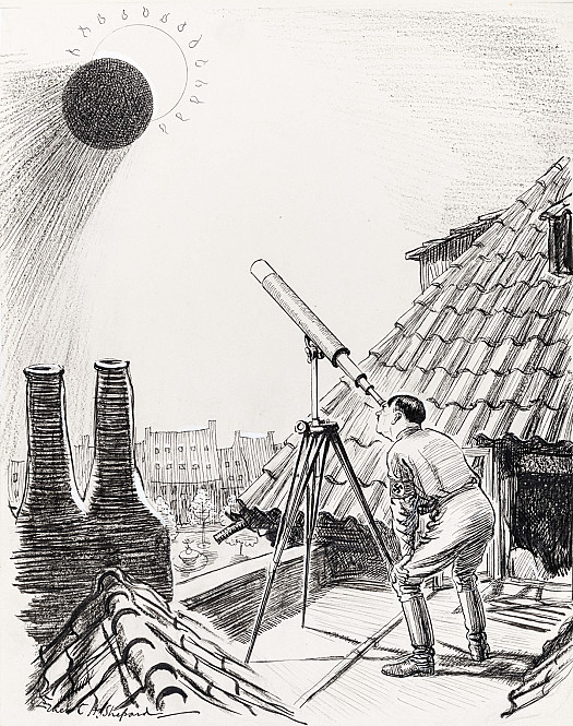 After the Eclipse
The F&uuml;hrer: 'When am I going to see my Nordic spots in the sun?'