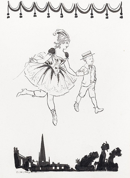 I in my Sunday knickerbockers she in her pink and spangles