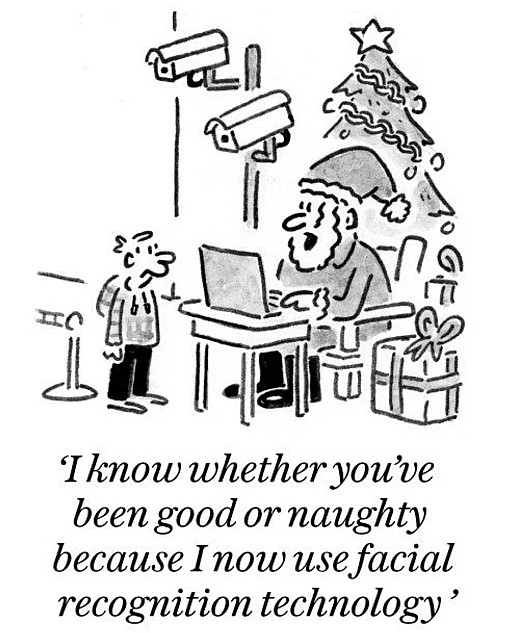 I know whether you've been good or naughty because I now use facial recognition technology