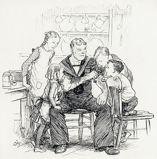 Exhibited His Tattooed Arms