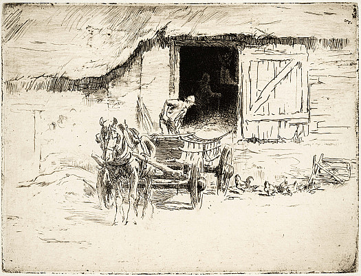 Outside the Barn, C1912