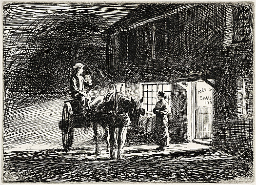 At the Swan Inn, C1918