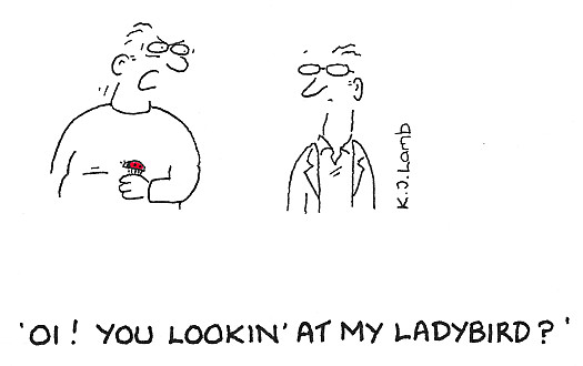 Oi! You lookin' at my ladybird?