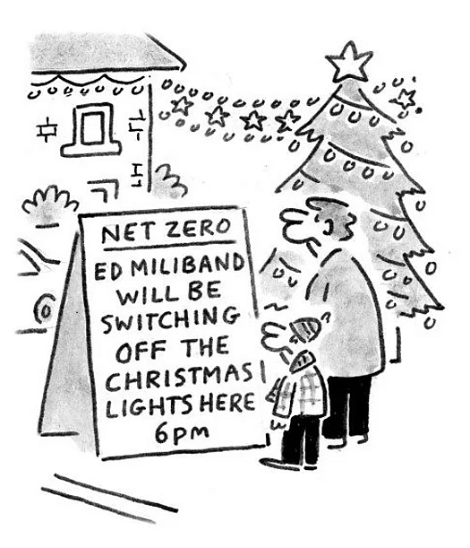 Net Zero
Ed Miliband will be switching off the Christmas lights here 6pm