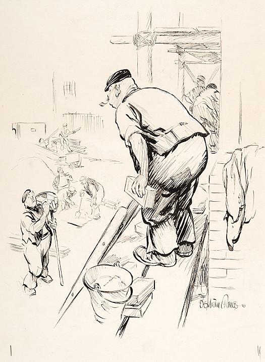 The Man Below:  'Hi, Bob! Chuck me dahn a spare brick, will ye? I'm short o' one in me 'od'