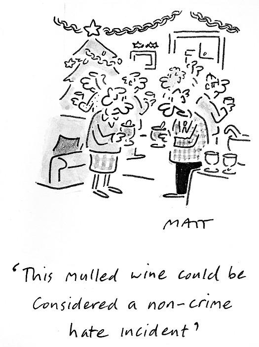 This mulled wine could be considered a non-crime hate incident