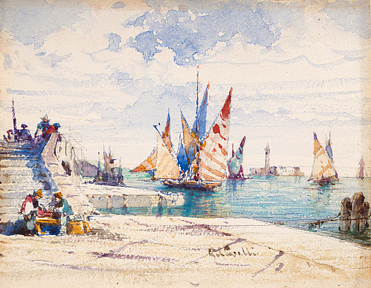 The Lagoon, Venice, from the Riva Schiavoni