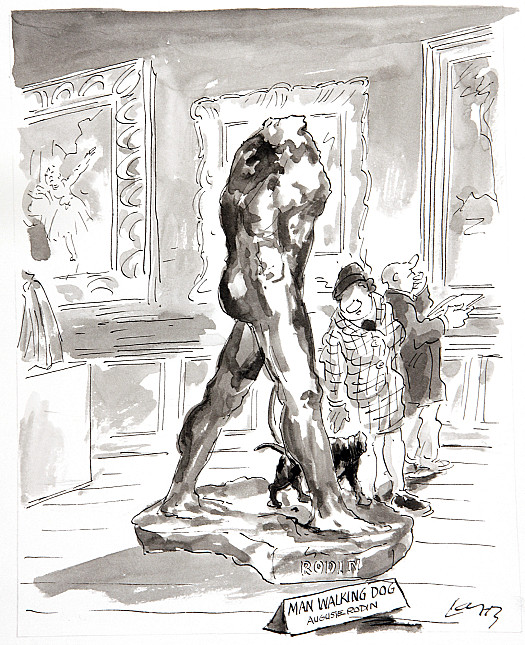 Man Walking Dog  (Auguste Rodin)