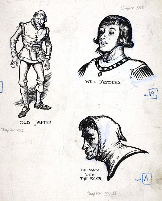 Old James, Will D'Estrier, The Man with the Scar