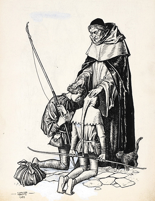 Chapter III 'The boys.... knelt to receive  The Abbots's blessing'