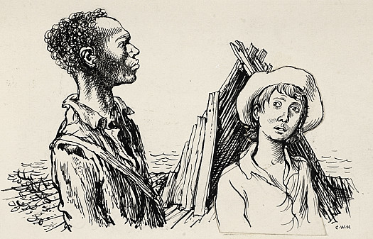 Huckleberry Finn and Jim