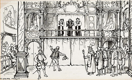 Richard III.  III ViiEnter Richard Aloft, Between Two Bishops
