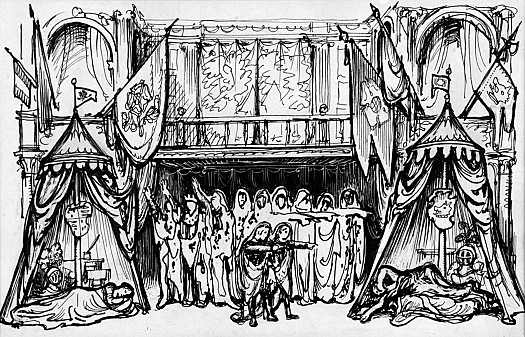 Richard Iii. V Iithe Ghosts Bless Richmond and Curse Richard