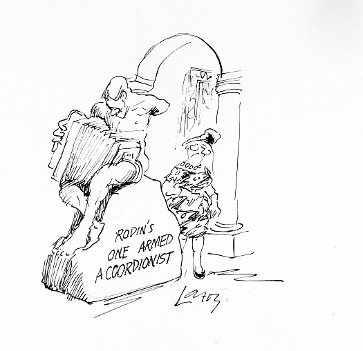 Rodin's One Armed Accordionist