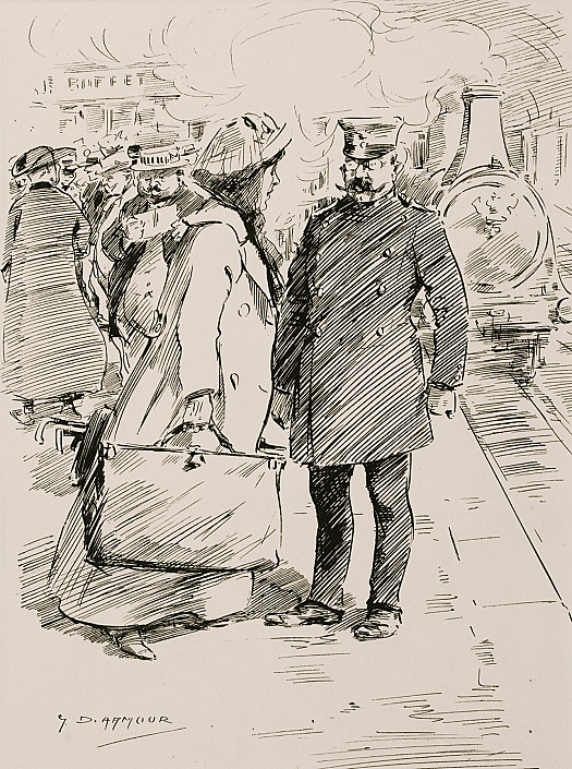 The Man from CooksEnglish Girl, with Great Distinction (Addressing the Chef De Garde): Pardon Monsieur!  Voulez Vous Cherchez Pour Moi L'homme Avec Le Mot Cuisinier Autour De La Couronne De Son Chapeau?