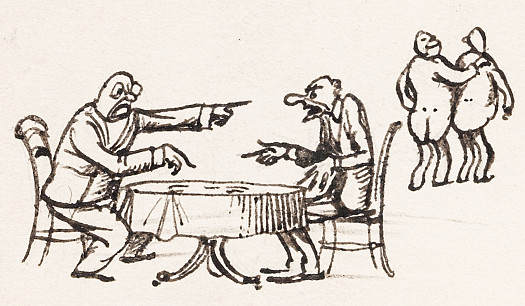 A Row over the Cards