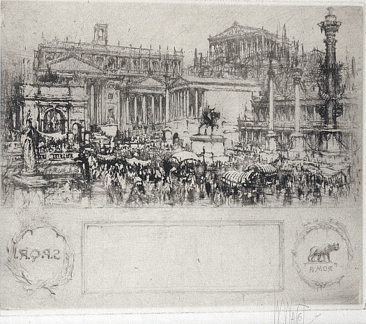 Patricians arriving in the Forum, Rome