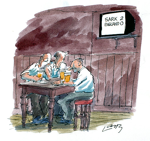 Sark 2, England 0