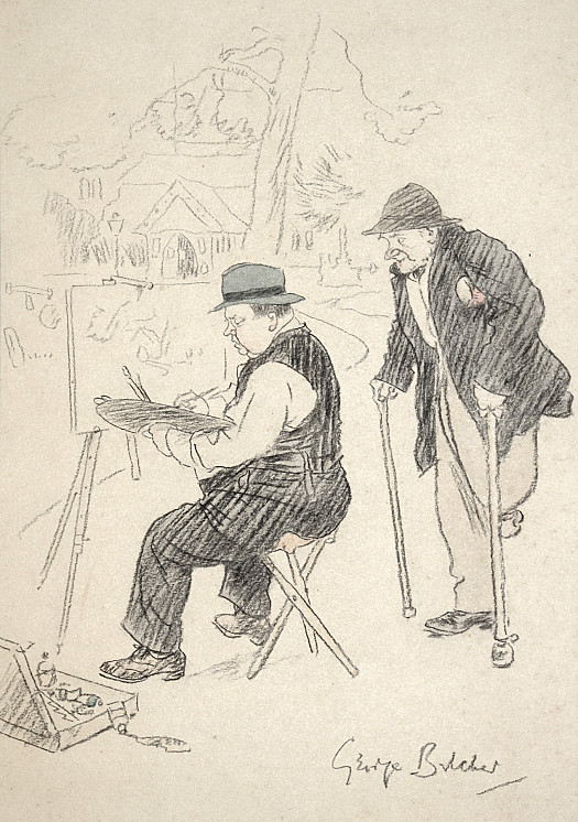 Inhabitant to Artist Who Dislikes Being Talked to When At Work - 'Foine Day Sur. Have You Been Inside the Church Sur, All the Bartholomew Family Be Buried There Sur.'