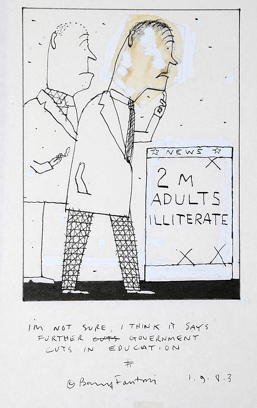 I'm Not Sure, I Think It Says Further Government Cuts In Education