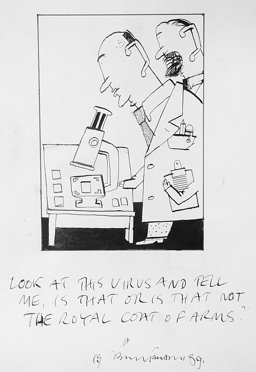 Look At this Virus and Tell Me, Is That or Is That Not the Royal Coat of Arms?