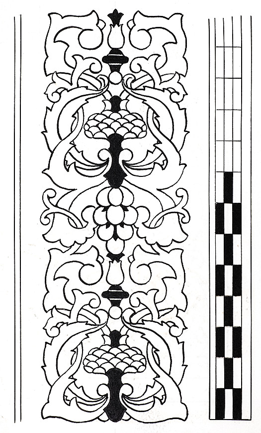 Acanthus Leaves and Dicing Art Nouveau Design