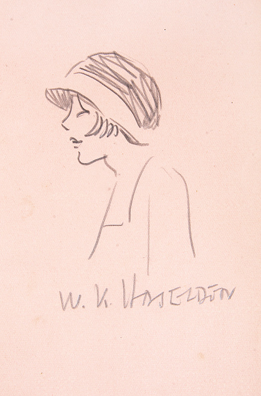 Side Portrait of a Flapper