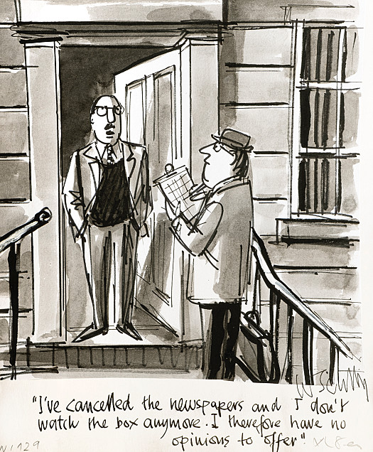 I've cancelled the newspapers and I don't watch the box anymore. I've therefore no opinions to offer