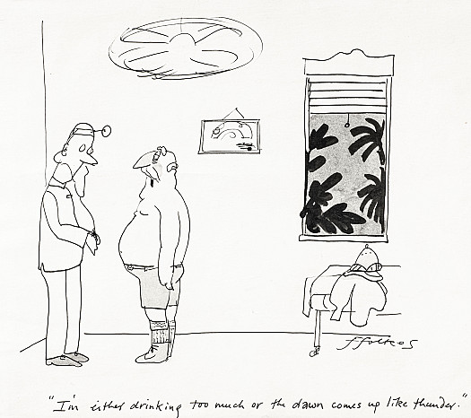 I'm either drinking too much or the dawn comes up like thunder