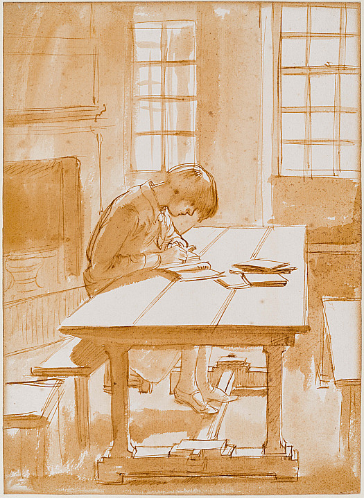 Girl Doing Her Homework