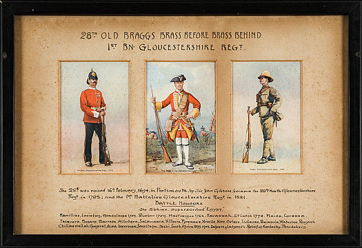 28th Old Braggs Brass before Brass Behind1st Bn. Gloucestershire Regt.