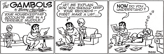 Your housekeeping accounts are in a terrible muddle