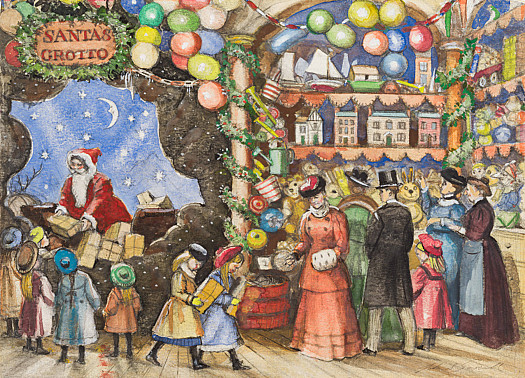 Children at Santa's Grotto