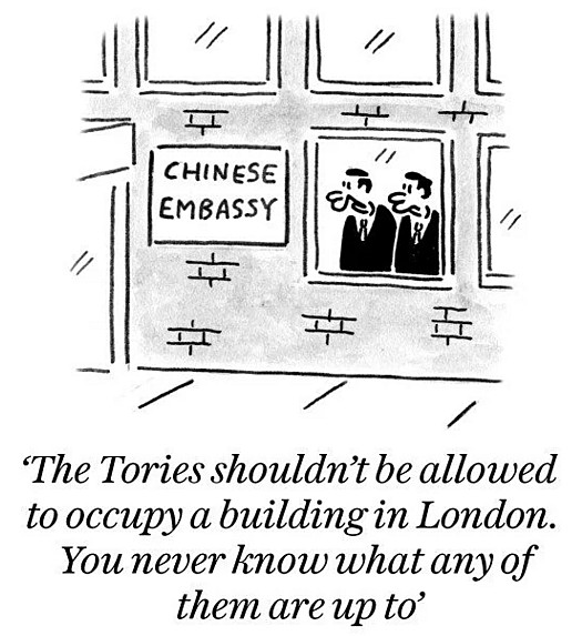 The Tories shouldn't be allowed to occupy a building in London. You never know what any of them are up to