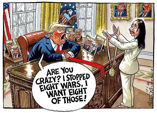 Are you crazy? I stopped eight wars, I want eight of those!
