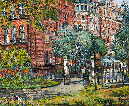 The Connaught, from Mount Street Gardens Gate