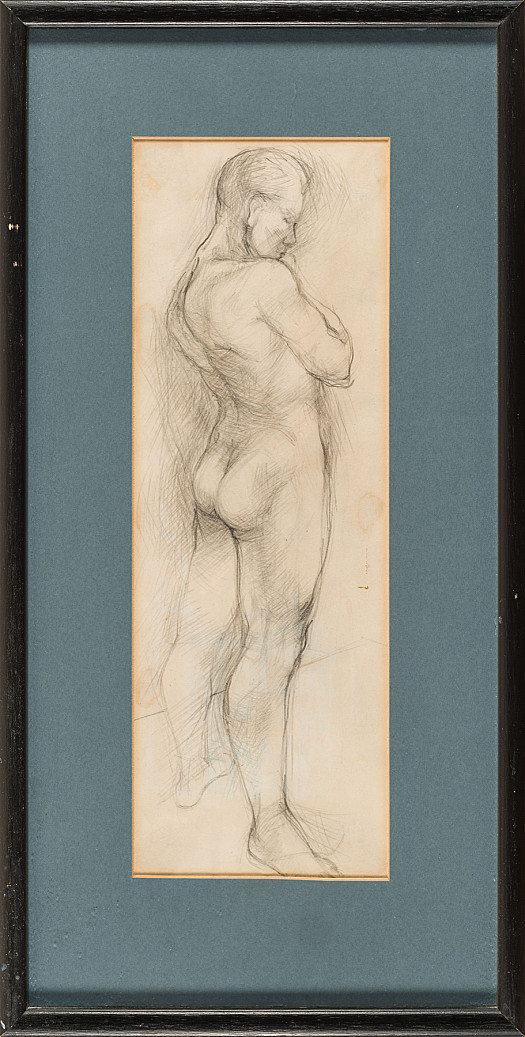 Male nude study