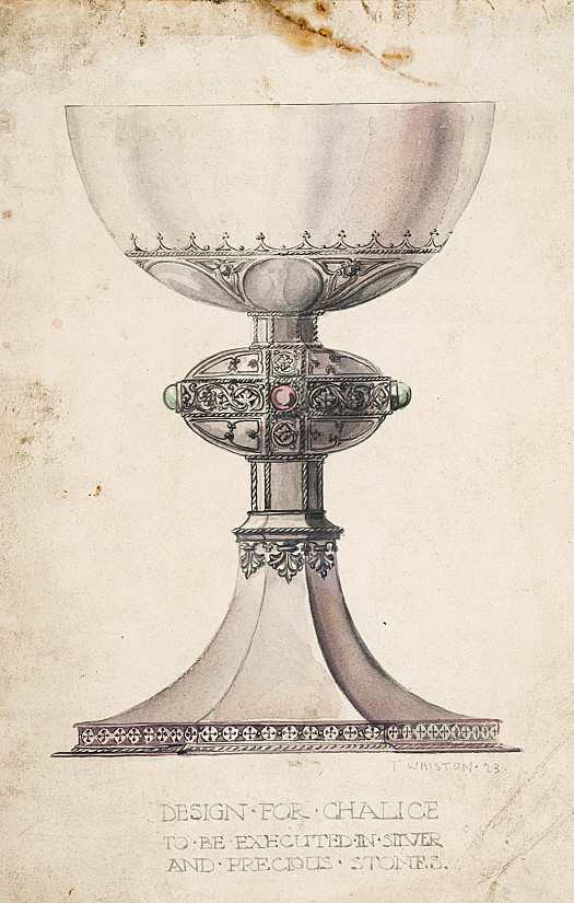 Design for Chalice to be Executed in Silver and Precious Stones