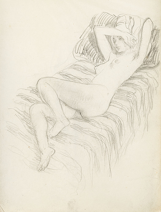 Nude on a Bed