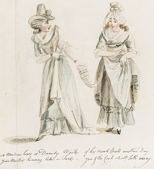 'to Madam Here Is Dainty WorksYour Master's Swearing Like a Turkif His Meal's Spoild Another DayYou and Cook Shall both Away'
