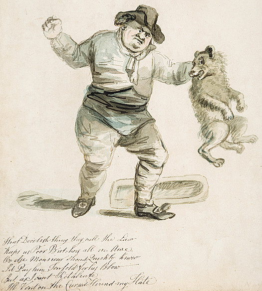 'That Devilish Thing They Call the LawKeeps Us Poor Butchers All In Aweor Else Monsieur Should Quickly KnowI'd Pay Him Ten of Old For His Blowbut as I Can't RetaliateI'll Vent On the Cursed Hound My Hate'