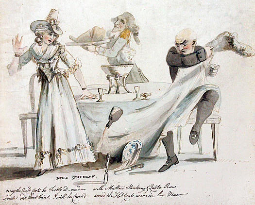 Miss Thurlow'May the Cursed Cook Be Trebly D_Am'd_? She Don't Think I Will Be Cram'dwith Mutton Stinking &amp; Quite RawWoud the Hot Coals Were In Her Maw'
