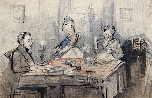 Working by Candlelight