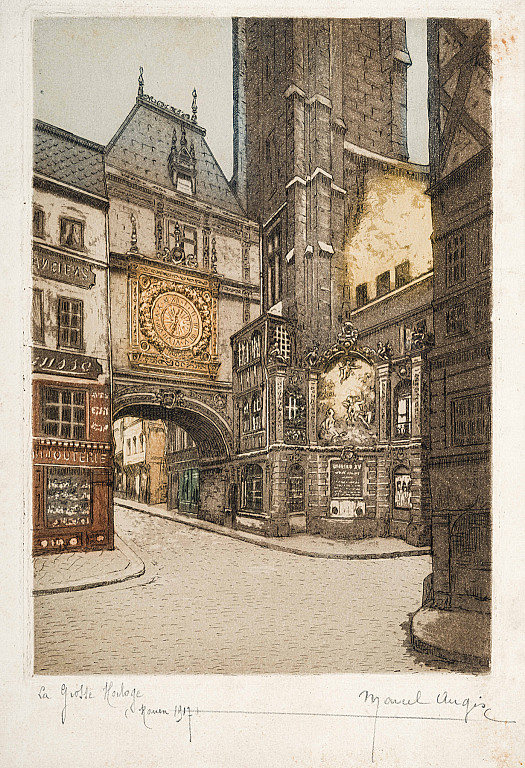 La Grosse Horloge (Rouen 1917)
