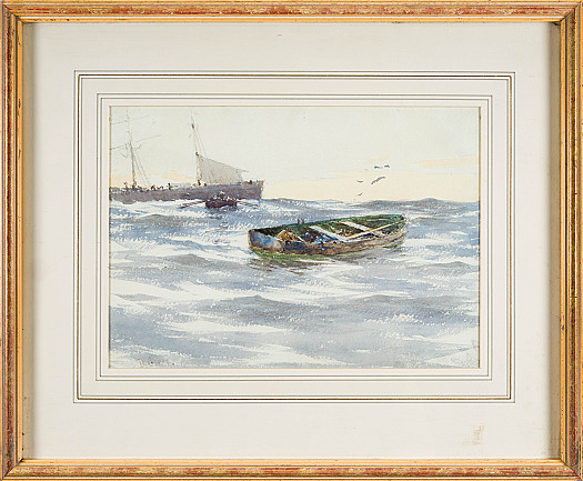 Rowing Boat at Sea